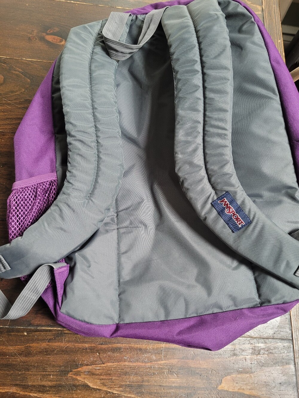Jansport Backpack Purple Gray Like New Extra Large - Picture 4 of 7